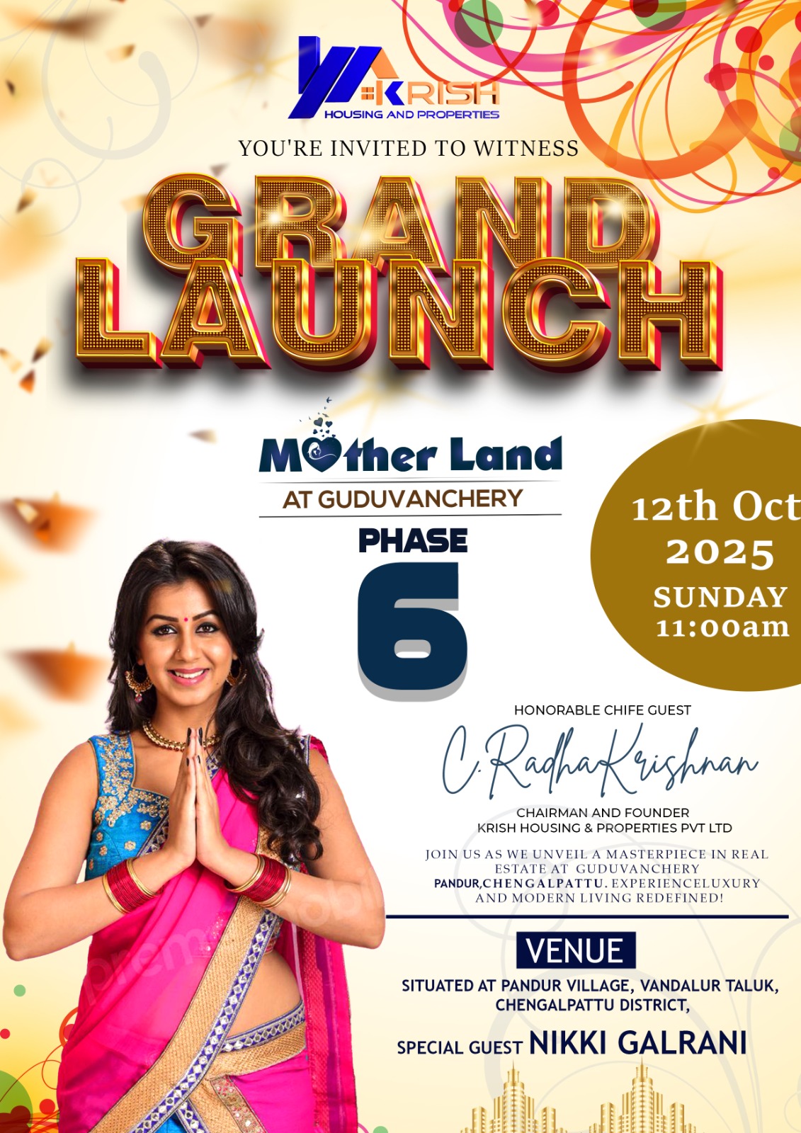 Motherland Phase 6-Guduvancheri-15lakh Onwards